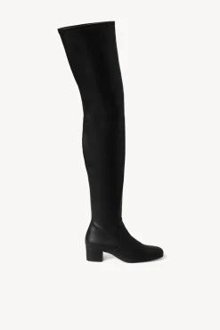 AIMEE BOOT  BLACK VEGAN LEATHER