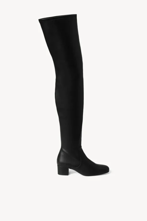 AIMEE BOOT  BLACK VEGAN LEATHER