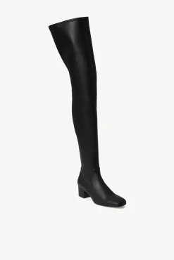 AIMEE BOOT  BLACK VEGAN LEATHER