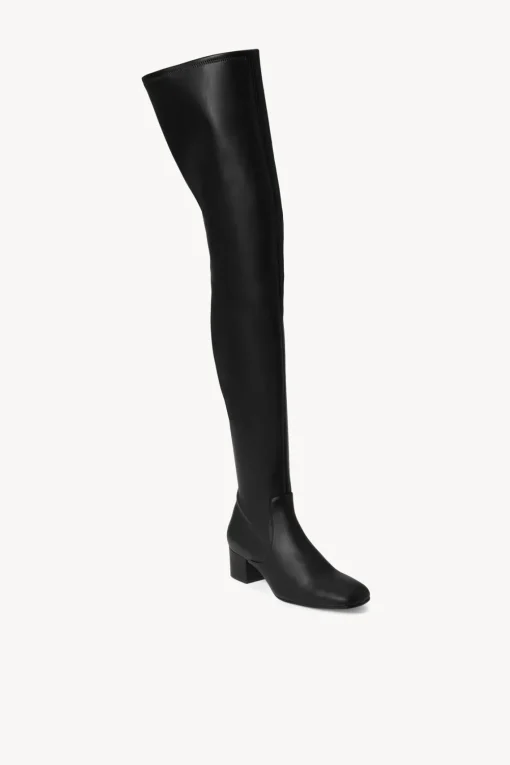 AIMEE BOOT  BLACK VEGAN LEATHER