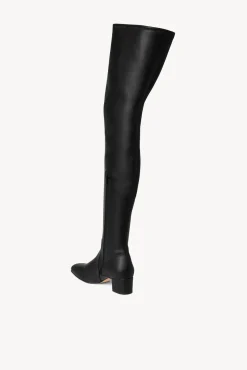 AIMEE BOOT  BLACK VEGAN LEATHER