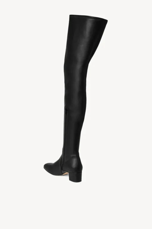AIMEE BOOT  BLACK VEGAN LEATHER