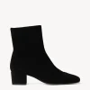 AIMEE SHORT BOOT  BLACK SUEDE