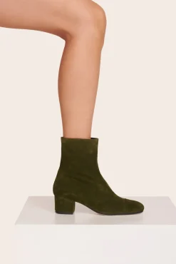 AIMEE SHORT BOOT  OLIVE SUEDE
