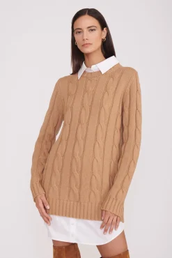 ALDRIN DRESS  CAMEL WHITE