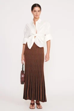 ALEIDA SKIRT  TAN BLACK
