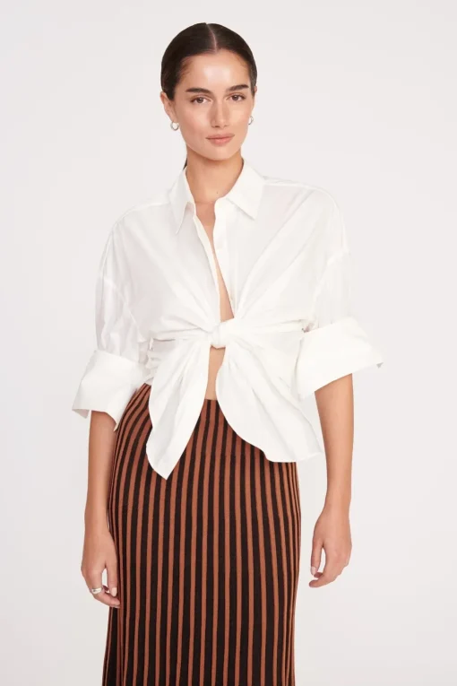 ALEIDA SKIRT  TAN BLACK