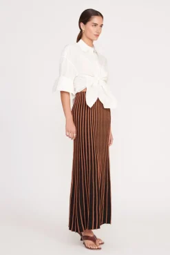 ALEIDA SKIRT  TAN BLACK