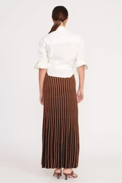 ALEIDA SKIRT  TAN BLACK