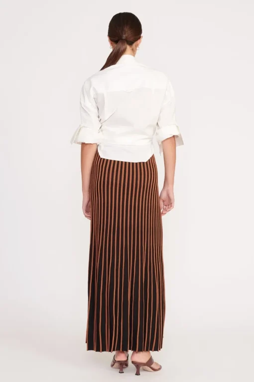 ALEIDA SKIRT  TAN BLACK