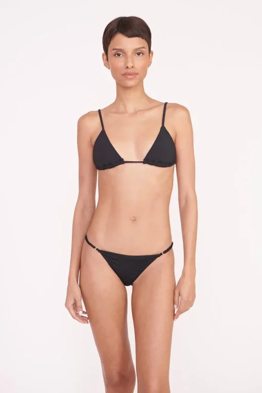 ALEXIS TRIANGLE TOP  BLACK