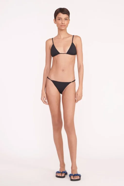 ALEXIS TRIANGLE TOP  BLACK