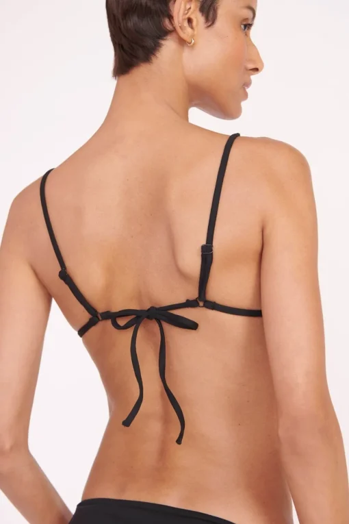 ALEXIS TRIANGLE TOP  BLACK