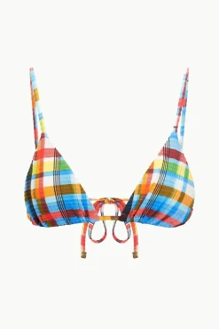 ALEXIS TRIANGLE TOP  MADRAS PLAID