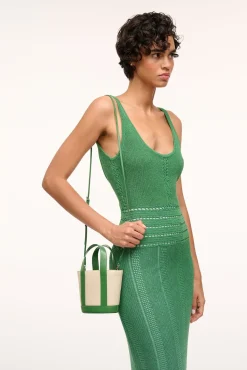 ALLORA MICRO TOTE  CREAM LEAF
