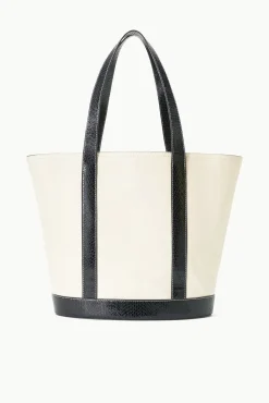 ALLORA TOTE  CREAM BLACK