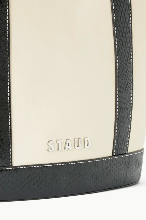 ALLORA TOTE  CREAM BLACK