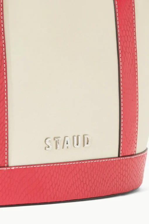 ALLORA TOTE  CREAM RED ROSE