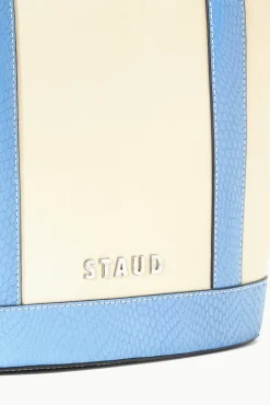 ALLORA TOTE  CREAM STAUD BLUE