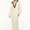 ALTEA DRESS  IVORY NAVY