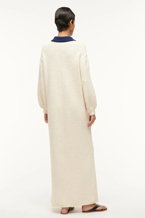 ALTEA DRESS  IVORY NAVY