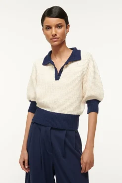 ALTEA SWEATER  IVORY NAVY