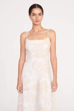 AMARANTH DRESS  IVORY BEIGE TOILE