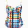 AMARI ONE PIECE  MADRAS PLAID
