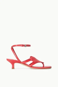 AMOUR KITTEN HEEL  RED ROSE