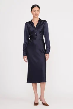 ANGELA SKIRT  NAVY