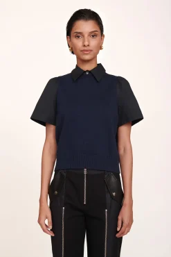 ARYA TOP  NAVY BLACK