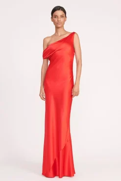 ASHANTI DRESS  RED ROSE