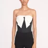 ATTICUS TOP  BLACK IVORY