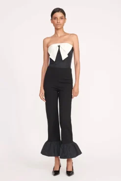 ATTICUS TOP  BLACK IVORY