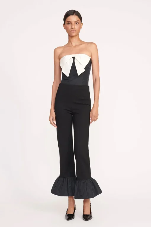 ATTICUS TOP  BLACK IVORY