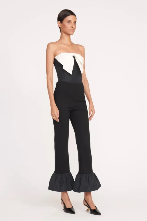 ATTICUS TOP  BLACK IVORY