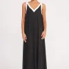 AVELINE COVERUP DRESS  BLACK WHITE