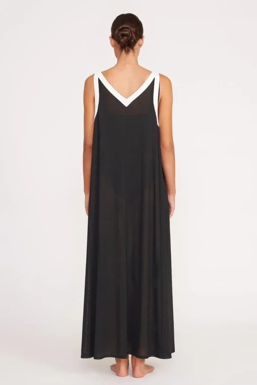 AVELINE COVERUP DRESS  BLACK WHITE