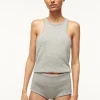 AYANA TOP  HEATHER GREY