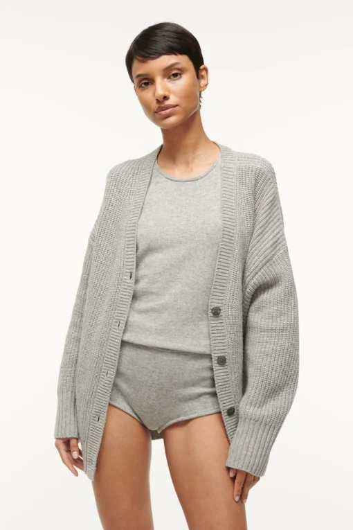 AYANA TOP  HEATHER GREY