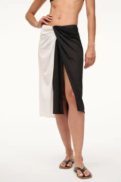 AZALEA COVERUP SKIRT  WHITE BLACK