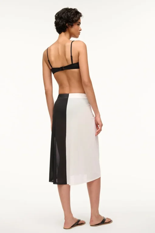 AZALEA COVERUP SKIRT  WHITE BLACK