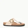 BIRKENSTOCK GIZEH BIG BUCKLE SANDAL  HIGH SHINE NEW BEIGE