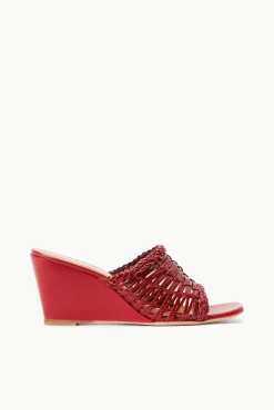 BLAIR WOVEN WEDGE  RUBY