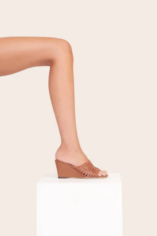 BLAIR WOVEN WEDGE  TAN