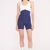 BOUNCE SHORT UNITARD  NAVY IVORY