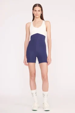 BOUNCE SHORT UNITARD  NAVY IVORY