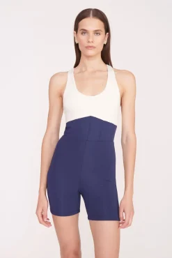 BOUNCE SHORT UNITARD  NAVY IVORY