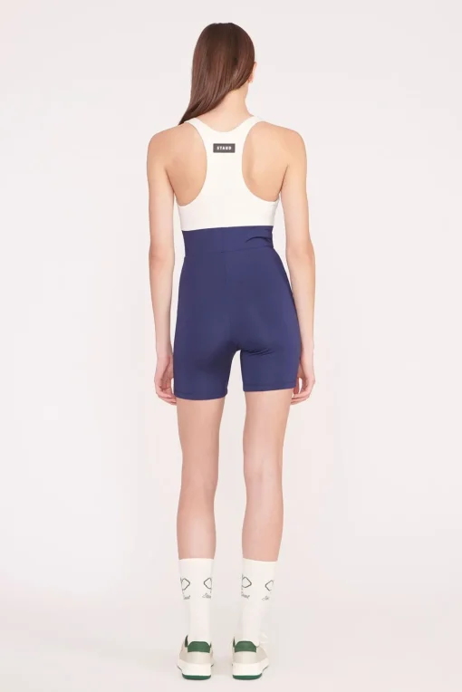 BOUNCE SHORT UNITARD  NAVY IVORY
