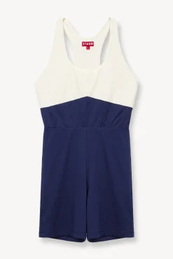 BOUNCE SHORT UNITARD  NAVY IVORY